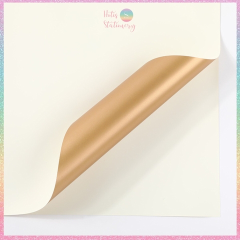 [HOTIS] [MUA TỐI THIỂU 5 TỜ] Giấy gói quà giấy bó hoa 2 mặt 2 màu không thấm nước phong cách Hàn Quốc - KT 56x56cm