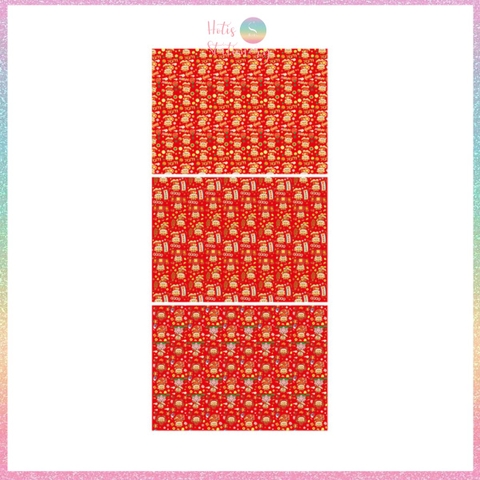 [HOTIS] Set 6 tờ Giấy gói quà Tết Rắn Ất Tỵ, giấy gói quà cao cấp, khổ lớn - KT 50x70cm