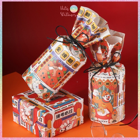 [HOTIS] Set 6 tờ Giấy gói quà tặng Sinh Nhật, giấy bao tập vở, giấy gói quà cao cấp, khổ lớn - KT 50x70cm