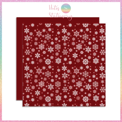 [HOTIS] Set 5 Tờ Giấy Gói Quà Noel Ánh Kim Sang Trọng 57x57cm - Giấy Gói Quà Giáng Sinh Cao Cấp Chống Thấm