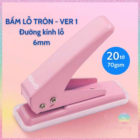 [HOTIS] VER 1 / VER 2 Bấm lỗ tròn 1 lỗ KW-triO dùng cho sổ còng binder DIY bullet journal