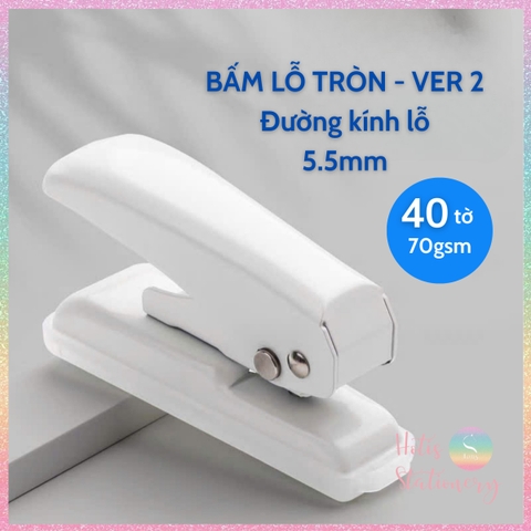 [HOTIS] VER 1 / VER 2 Bấm lỗ tròn 1 lỗ KW-triO dùng cho sổ còng binder DIY bullet journal