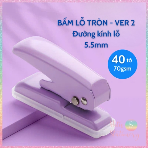[HOTIS] VER 1 / VER 2 Bấm lỗ tròn 1 lỗ KW-triO dùng cho sổ còng binder DIY bullet journal