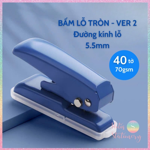 [HOTIS] VER 1 / VER 2 Bấm lỗ tròn 1 lỗ KW-triO dùng cho sổ còng binder DIY bullet journal