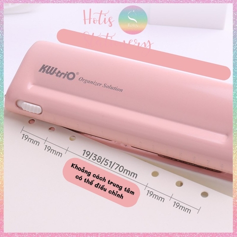 [HOTIS] Bấm lỗ giấy A7/ A6/ A5/ B5 KW-triO làm ruột sổ còng binder 6/ 9 lỗ