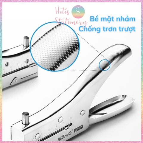 [HOTIS] Kìm bấm lỗ 3mm/ 6mm, bấm sâu tối đa 5cm, dụng cụ đục lỗ cầm tay, Large Depth Hole Punch