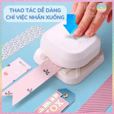 [HOTIS] Dụng cụ bấm lỗ bấm góc tag giấy 4 kiểu KW-triO làm thiệp DIY