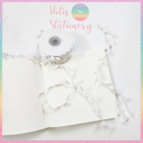 [HOTIS]  [Lẻ 1m/ 5m] Ruy băng lụa lá cây