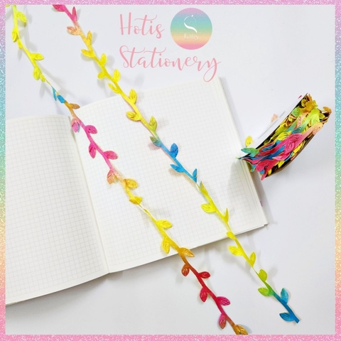 [HOTIS]  [Lẻ 1m/ 5m] Ruy băng lụa lá cây