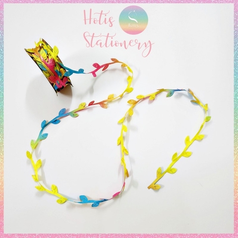 [HOTIS]  [Lẻ 1m/ 5m] Ruy băng lụa lá cây