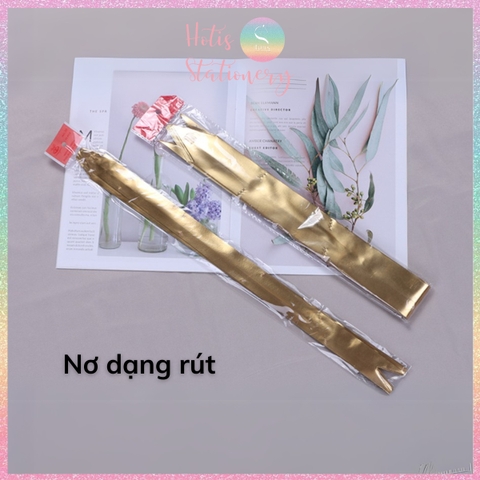 [HOTIS] Set 5 cái Nơ bóng dây rút, nơ bướm rút bông lớn, gói quà sinh nhật, tiệc cưới, giỏ quà tết, quà tặng khách hàng