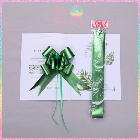 [HOTIS] Set 5 cái Nơ bóng dây rút, nơ bướm rút bông lớn, gói quà sinh nhật, tiệc cưới, giỏ quà tết, quà tặng khách hàng