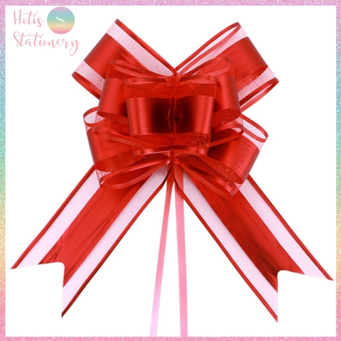 [HOTIS] Set 5 cái Nơ bướm phối ren 5cm, gói quà sinh nhật, tiệc cưới, giỏ quà tết, quà tặng khách hàng