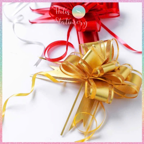 [HOTIS] Set 5 cái Nơ bướm phối ren 5cm, gói quà sinh nhật, tiệc cưới, giỏ quà tết, quà tặng khách hàng