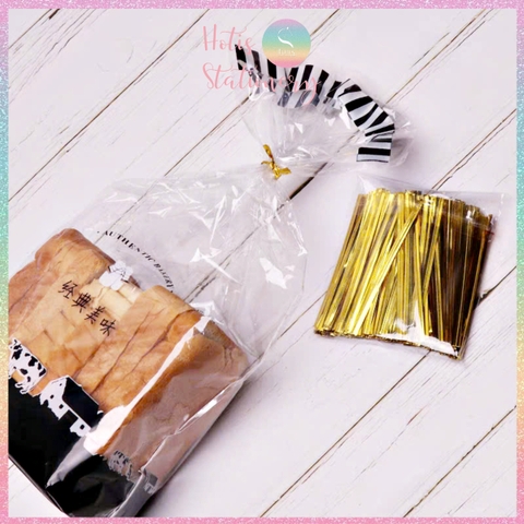 [HOTIS] Dây kẽm buộc túi bánh kẹo, dây kẽm bọc nhựa trang trí, gói quà