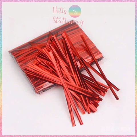 [HOTIS] Dây kẽm buộc túi bánh kẹo, dây kẽm bọc nhựa trang trí, gói quà