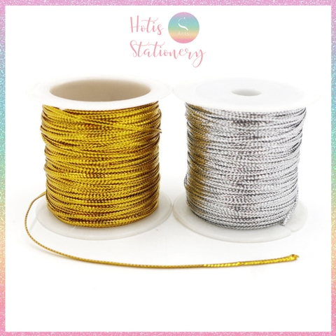 [HOTIS] Cuộn 23m dây kim tuyến sợi 1mm dùng gói quà, treo tag, gói quà Tết, quà Giáng Sinh