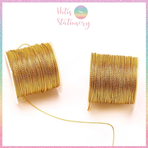 [HOTIS] Cuộn 23m dây kim tuyến sợi 1mm dùng gói quà, treo tag, gói quà Tết, quà Giáng Sinh