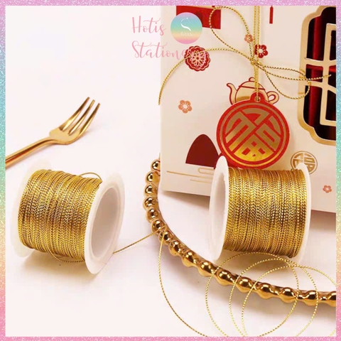 [HOTIS] Cuộn 23m dây kim tuyến sợi 1mm dùng gói quà, treo tag, gói quà Tết, quà Giáng Sinh