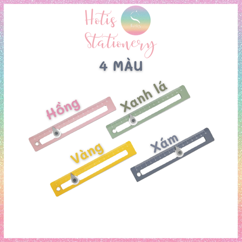 [HOTIS] Thước kẻ vẽ hình tròn đa năng Circle Ruler có thể điều chỉnh bán kính