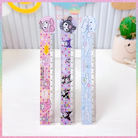 [HOTIS] Thước nhựa 15cm / 20cm in họa tiết hoạt hình dễ thương
