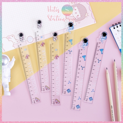 [HOTIS] Thước nhựa 15cm / 20cm in họa tiết hoạt hình dễ thương