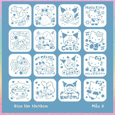 Thước nhựa rỗng Hotis vẽ hình, tô màu, hoạt tiết hoạt hình dễ thương