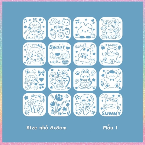 Thước nhựa rỗng Hotis vẽ hình, tô màu, hoạt tiết hoạt hình dễ thương