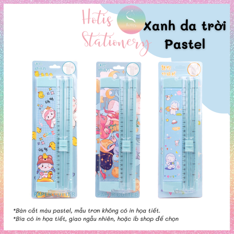 [HOTIS] 10 MÀU - Bàn Cắt Giấy Mini A5 Có Thước Gấp – Dụng Cụ Handmade, DIY Chính Xác & Tiện Lợi