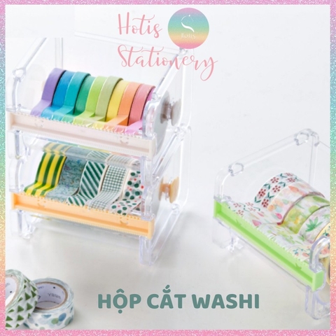 [HOTIS] Dụng cụ cắt băng keo washi trong suốt xinh xắn và tiện lợi
