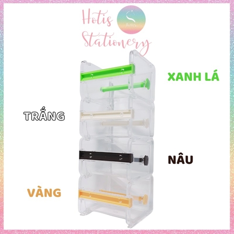 [HOTIS] Dụng cụ cắt băng keo washi trong suốt xinh xắn và tiện lợi