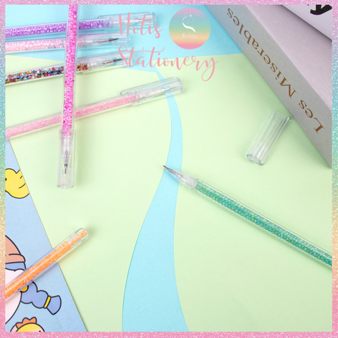 [HOTIS] 18 MÀU - Bút khắc họa tiết trên giấy/ sticker thân bút trang trí hạt màu xinh xắn