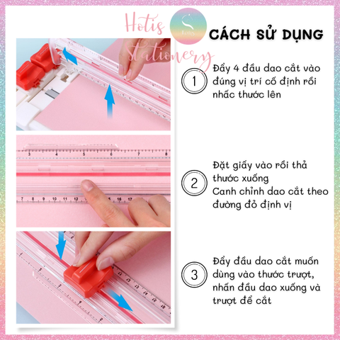 [HOTIS] Bàn cắt giấy A5/A4 KW-triO Light Trimmer 4in1, 4 dao cắt/ 4 kiểu/ 2 chiều/ có thước gấp - No.13045