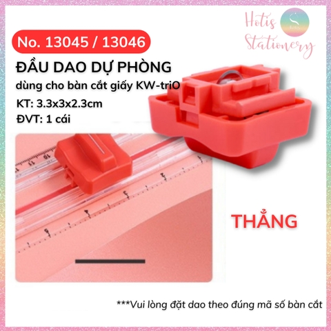 [HOTIS] Đầu dao cắt thay thế cho bàn cắt giấy KW-triO  Light Trimmer -No.13830/13831/13930/13045/13046