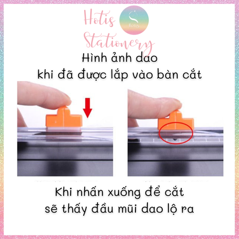 Set dao dự phòng Hotis cho bàn cắt giấy A4/ A3 DIY