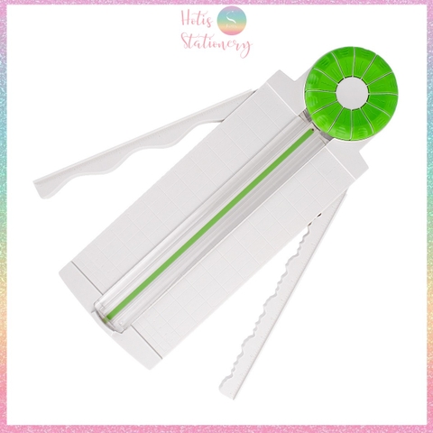 Bàn cắt giấy A4 12 dao Jef Trimmer cắt nét thẳng, đứt, răng cưa DIY