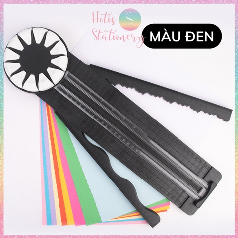 Bàn cắt giấy A4 12 dao Jef Trimmer cắt nét thẳng, đứt, răng cưa DIY