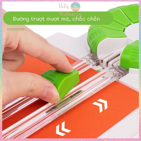 Bàn cắt giấy A4 12 dao Jef Trimmer cắt nét thẳng, đứt, răng cưa DIY