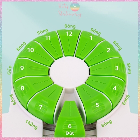 Bàn cắt giấy A4 12 dao Jef Trimmer cắt nét thẳng, đứt, răng cưa DIY