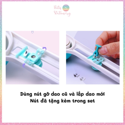 [HOTIS] Dụng cụ cắt hình tròn xoay 360 độ làm thủ công handmade DIY