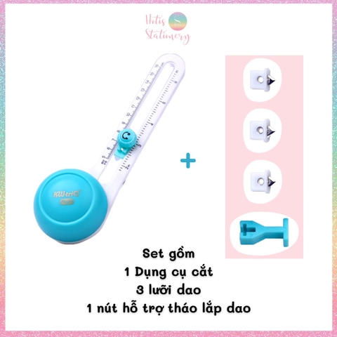 [HOTIS] Dụng cụ cắt hình tròn xoay 360 độ làm thủ công handmade DIY