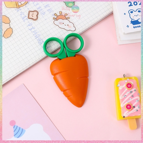 [HOTIS] Kéo trái cây mini đính nam châm, kéo cắt thủ công dành cho học sinh - KT 9.5X5.5cm