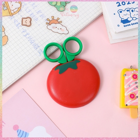 [HOTIS] Kéo trái cây mini đính nam châm, kéo cắt thủ công dành cho học sinh - KT 9.5X5.5cm