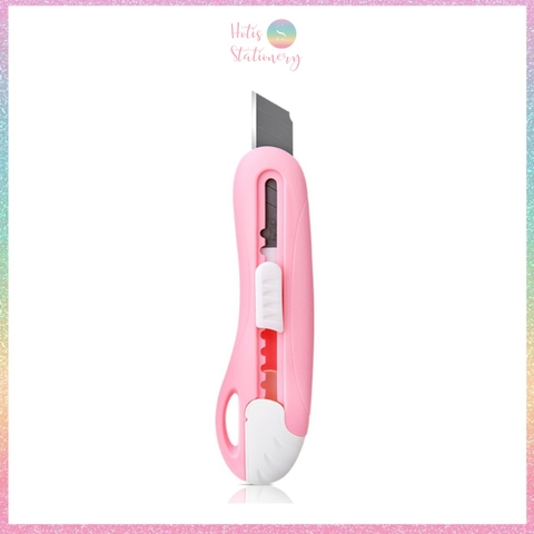 [HOTI] Dao rọc giấy Deli lưỡi thép không gỉ - Dao rọc mini bỏ túi kim loại tiện lợi văn phòng học sinh màu pastel