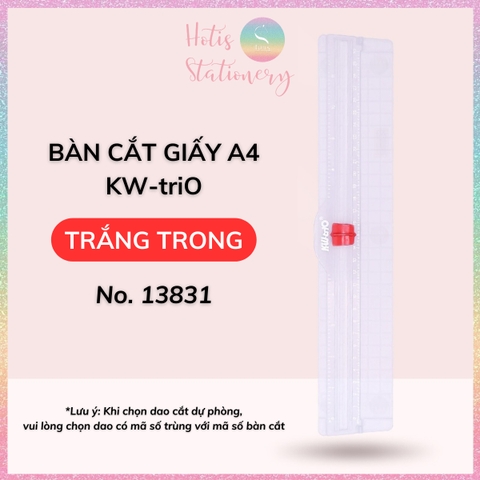 [HOTIS] Bàn cắt giấy KW-triO A4 Mini Light Paper Cutter No.13831 mỏng nhẹ nhỏ gọn tiện lợi