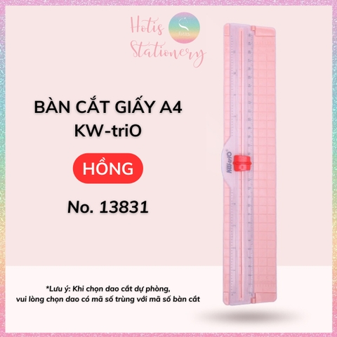 [HOTIS] Bàn cắt giấy KW-triO A4 Mini Light Paper Cutter No.13831 mỏng nhẹ nhỏ gọn tiện lợi