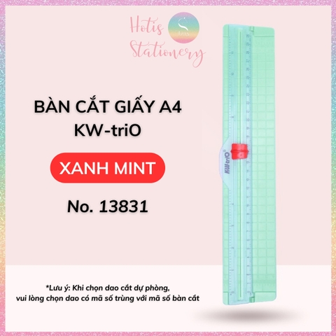 [HOTIS] Bàn cắt giấy KW-triO A4 Mini Light Paper Cutter No.13831 mỏng nhẹ nhỏ gọn tiện lợi