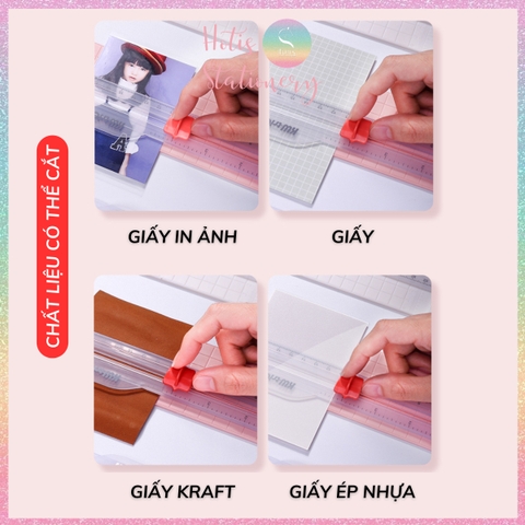 [HOTIS] Bàn cắt giấy KW-triO A4 Mini Light Paper Cutter No.13831 mỏng nhẹ nhỏ gọn tiện lợi