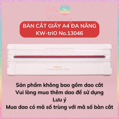 Bàn cắt giấy A4 đa năng KW-triO No.13046 Multi Trimmer Board 31cm - Không bao gồm dao cắt