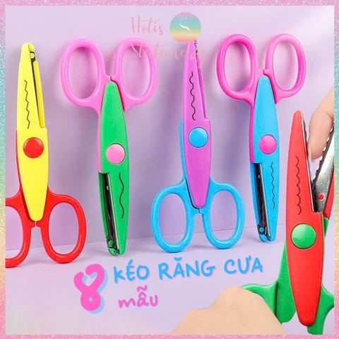 [HOTIS] Kéo răng cưa, kéo lượn sóng, kéo cắt giấy thủ công DIY handmade